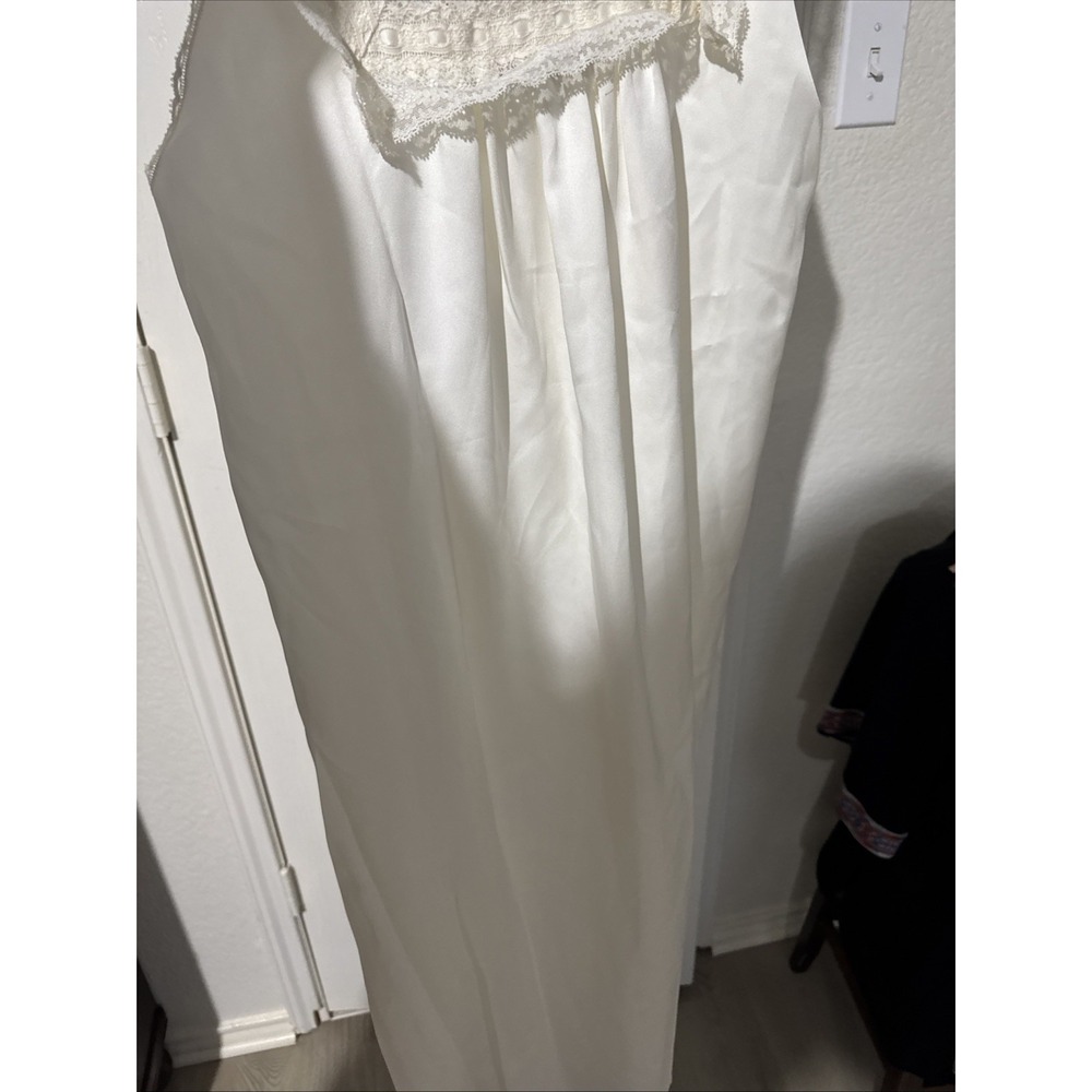 Christian Dior Neiman Markus Vintage Ivory Full Slip Size Large Satin Silky USA - Picture 13 of 16